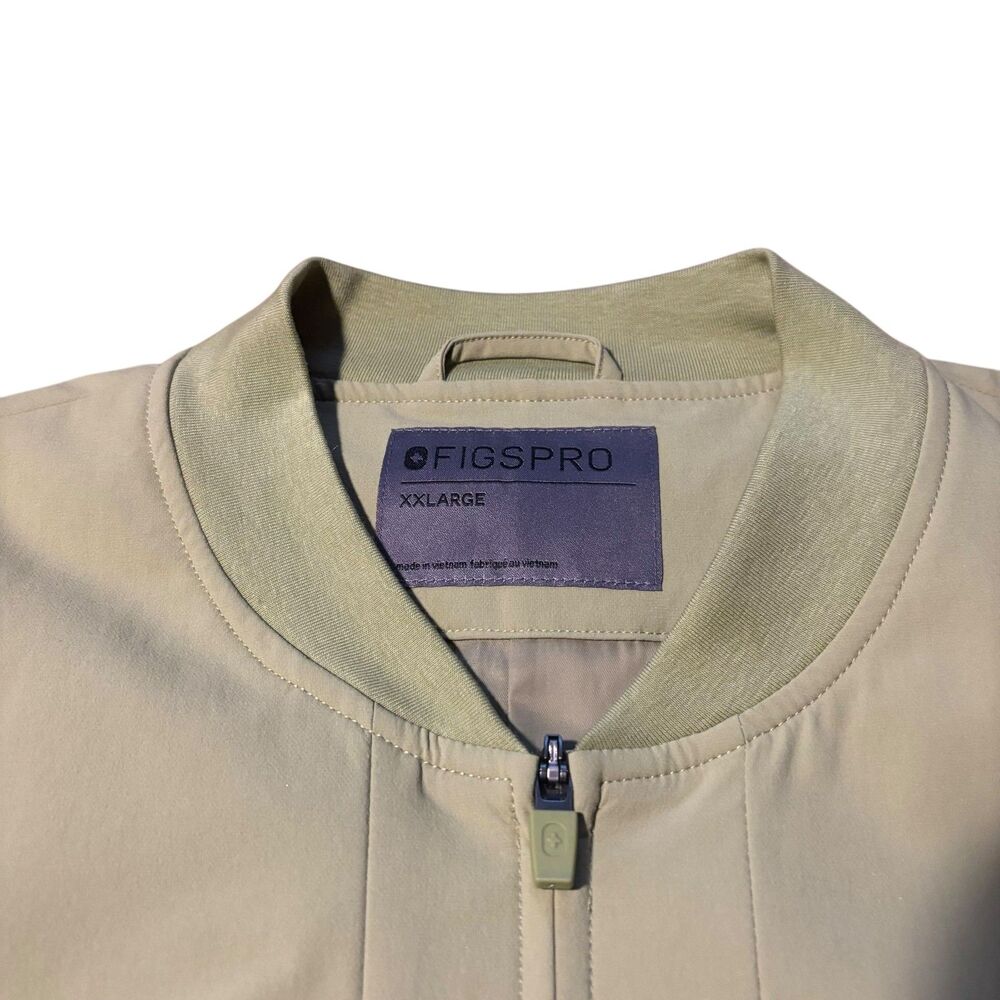 FIGSPRO Bomber Jacket in Sage- Size XXL - Picture 5 of 8